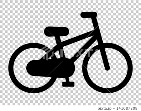 シンプルな自転車のアイコンのイラスト素材 141087209