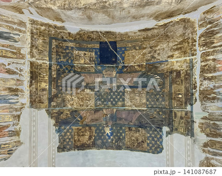 Beautiful bas-reliefs and ancient hieroglyphs in the Temple of Seti I in Abydos, Egypt. Beautiful bas-reliefs and ancient hieroglyphs in the Temple of Seti I in Abydos, Egypt. 141087687