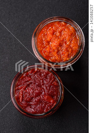 Grated beetroot with salt and spices as an ingredient for borscht or a vegan salad. Grated beetroot Grated beetroot with salt and spices as an ingredient for borscht or a vegan salad. Grated beetroot 141088257
