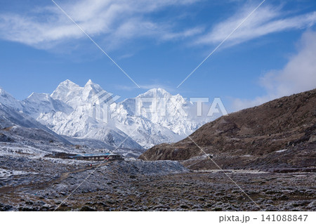 Landscape from Pheriche town area, EBC trekking, Nepal 141088847