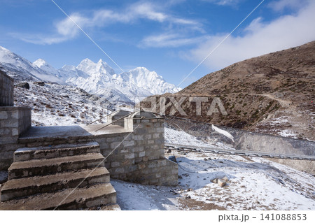 Landscape from Pheriche town area, EBC trekking, Nepal 141088853