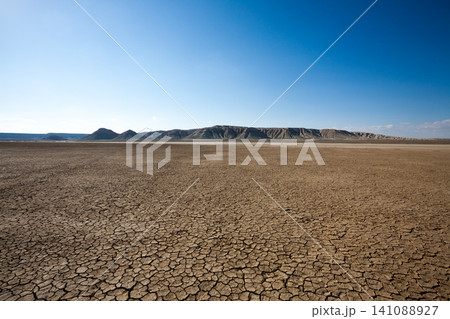 Mangystau desertic landscape, Kazakhstan desolate panorama Mangystau desertic landscape, Kazakhstan desolate panorama 141088927