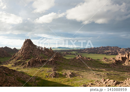 Ikh gazriin chuluu National Park landscape, Mongolia 141088959