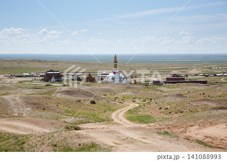 Sajnsand buddhist monastery, Gobi region,Mongolia. Khamariin Khiid Monastery Sajnsand buddhist monastery, Gobi region,Mongolia. Khamariin Khiid Monastery 141088993