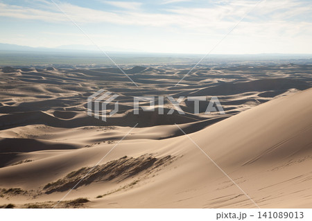 Khongoryn Els sand dunes landscape, Mongolia. Gobi desert Khongoryn Els sand dunes landscape, Mongolia. Gobi desert 141089013