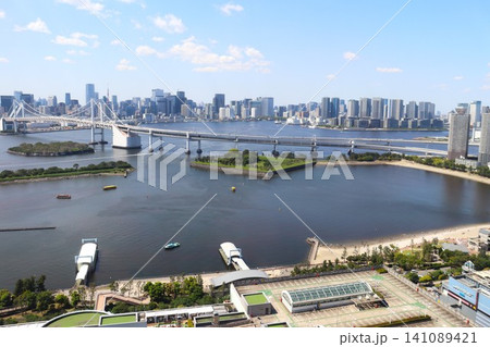 お台場からの都心風景 お台場からの都心風景 141089421