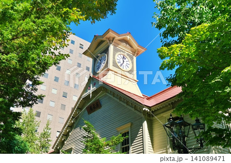 札幌市時計台の景観 札幌市時計台の景観 141089471