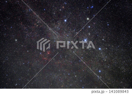 秋の星空 カシオペア座と付近の星雲 秋の星空 カシオペア座と付近の星雲 141089843