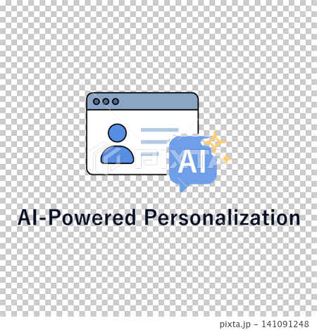 AIでパーソナライズするブラウザ画面とユーザーの個別最適化アイコン 141091248
