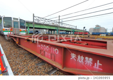 JR東海最後の国鉄型車両213系（貨車コキ200連結） 141093955