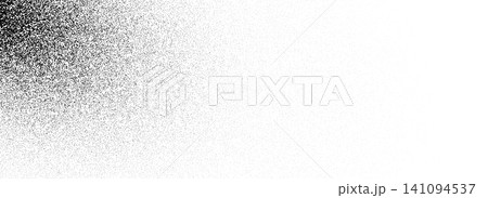 Stippled noise dotted texture. Distressed sprayed particles and specks overlay. Vanishing grit granule backdrop. Fading sand dot gradient background. Vector rough grunge dust speckle wallpaper Stippled noise dotted texture. Distressed sprayed particles and specks overlay. Vanishing grit granule backdrop. Fading sand dot gradient background. Vector rough grunge dust speckle wallpaper 141094537