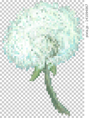 Dandelion flower in pixel  art 141094867