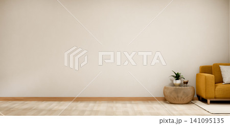 Empty wall mockup in room with yellow sofa corner Empty wall mockup in room with yellow sofa corner 141095135