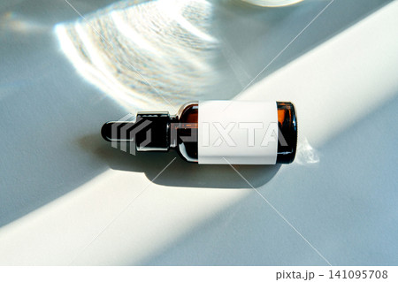 Vitamin c antioxidant serum dropper bottle mockup 141095708