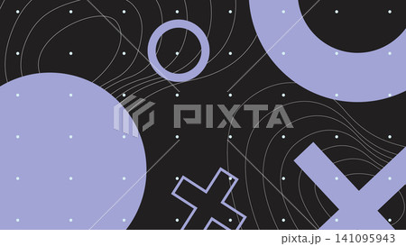 Geometric Space Vibes Background 141095943