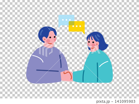 商務人士握手的插圖 商務人士握手的插圖 141095983