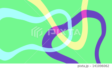 Neon Ribbon Pattern Background 141096062