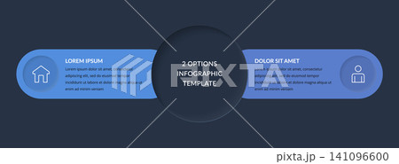 Two Options Comparison Infographic Template Two Options Comparison Infographic Template 141096600