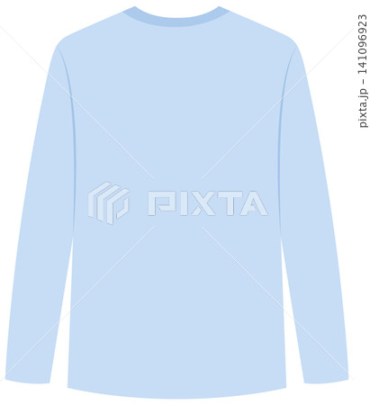 Blank Light Blue Long Sleeve T-Shirt Vector Mockup Template Blank Light Blue Long Sleeve T-Shirt Vector Mockup Template 141096923