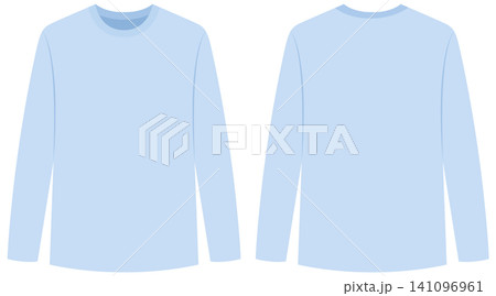 Light Blue Long Sleeve Shirt Mockup Front and Back View Light Blue Long Sleeve Shirt Mockup Front and Back View 141096961