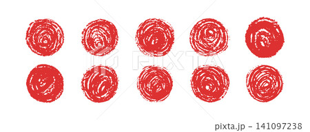 Grainy distress circle. Hand painted sun with watercolor stains. Ink drops and rough scribbles for vintage asian design. Isolated vector elements for graphic art collection Grainy distress circle. Hand painted sun with watercolor stains. Ink drops and rough scribbles for vintage asian design. Isolated vector elements for graphic art collection 141097238