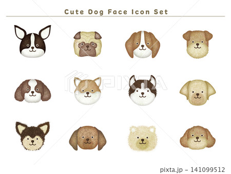 いろいろな犬のイラストセット いろいろな犬のイラストセット 141099512