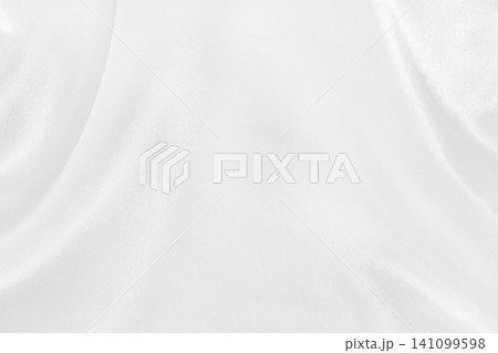 White fabric texture for background and design, beautiful pattern of silk or linen. 141099598