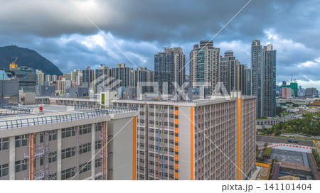 Hong Kong. July 5 2026 Kai Tak Light Public Housing High Density Estate 141101404