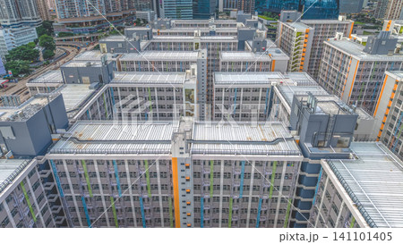 Hong Kong. July 5 2026 Kai Tak Light Public Housing High Density Estate Hong Kong. July 5 2026 Kai Tak Light Public Housing High Density Estate 141101405