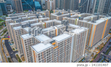 Hong Kong. July 5 2026 Kai Tak Light Public Housing High Density Estate Hong Kong. July 5 2026 Kai Tak Light Public Housing High Density Estate 141101407