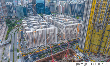 Hong Kong. July 5 2026 Kai Tak Light Public Housing High Density Estate Hong Kong. July 5 2026 Kai Tak Light Public Housing High Density Estate 141101408