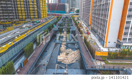 Hong Kong. July 5 2026 Lung Tsun Stone Bridge Park Heritage Archaeological Landmark Hong Kong. July 5 2026 Lung Tsun Stone Bridge Park Heritage Archaeological Landmark 141101421