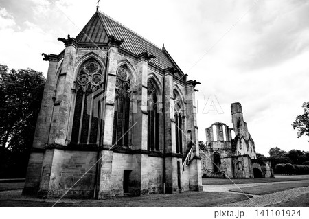 ruins of Chaalis abbey, Chaalis, France ruins of Chaalis abbey, Chaalis, France 141101924