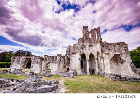 ruins of Chaalis abbey, Chaalis, France ruins of Chaalis abbey, Chaalis, France 141101970