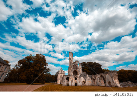 ruins of Chaalis abbey, Chaalis, France 141102015