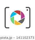 Modern Camera Logo Illustration 141102373