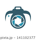 Modern Camera Logo Illustration 141102377