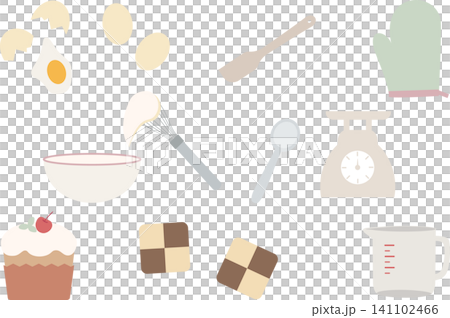Natural-looking illustration set for baking Natural-looking illustration set for baking 141102466