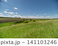 Rolling meadow and distant fields under a bright blue sky Rolling meadow and distant fields under a bright blue sky 141103246