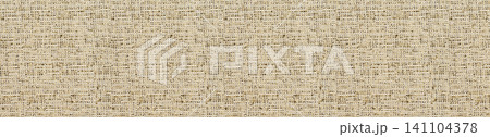 Coarse beige burlap sackcloth panoramic texture with rustic woven fiber pattern Coarse beige burlap sackcloth panoramic texture with rustic woven fiber pattern 141104378