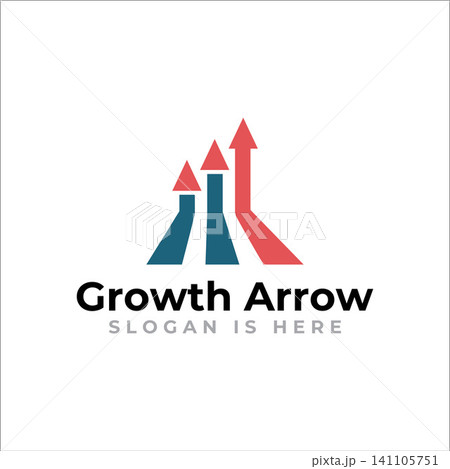 Rising Arrow Growth Logo Modern Financial Brand Identity 141105751