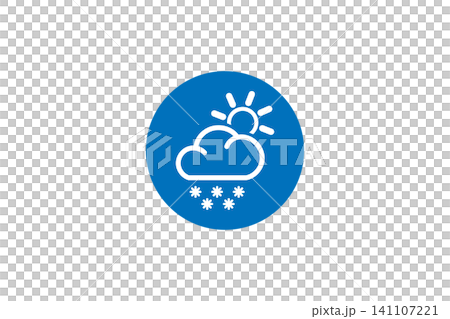 Weather Icon Showing Sun Behind Cloud With Snowflakes Mixed Sun And Snow Forecast Weather Icon Showing Sun Behind Cloud With Snowflakes Mixed Sun And Snow Forecast 141107221
