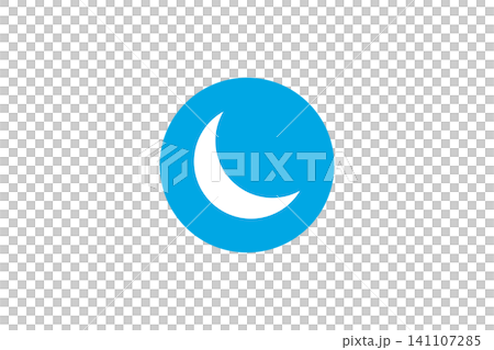 A minimalist blue crescent moon icon representing night, sleep, rest, dreaming and calm, ideal for apps, wellness branding, signage and nighttime themes A minimalist blue crescent moon icon representing night, sleep, rest, dreaming and calm, ideal for apps, wellness branding, signage and nighttime themes 141107285