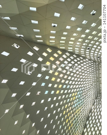 Modern architecture interior ceiling design of a building. 141107704