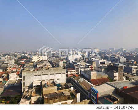 Landscape view of a densely populated cityscape. Landscape view of a densely populated cityscape. 141107746