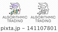 Algorithmic trading, candlestick, forex and finance, graphic design. Market, analytics and prediction, vector design and illustration 141107801