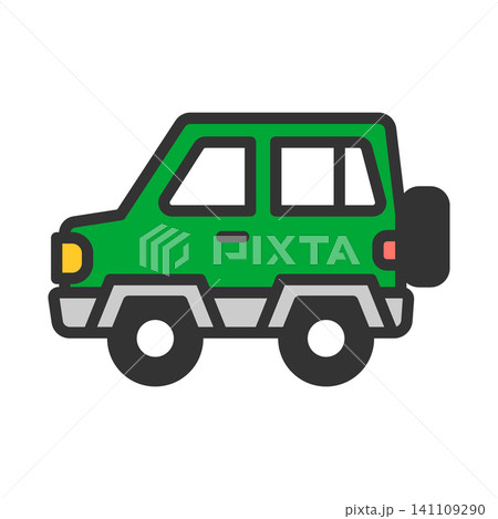 オフロード車のイラスト オフロード車のイラスト 141109290