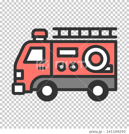 消防車的插圖 消防車的插圖 141109293