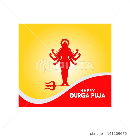 happy navratri and durga puja wishes free vector illustration happy navratri and durga puja wishes free vector illustration 141109676