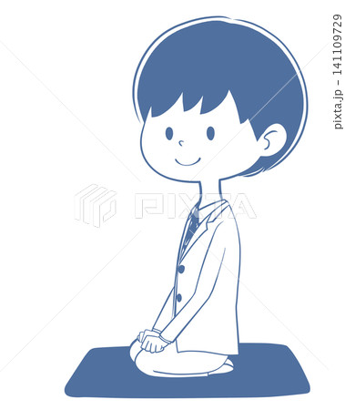 正座する男性 正座する男性 141109729